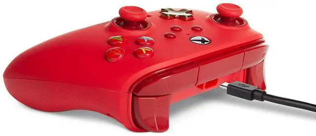 Alt view image 4 of 8 - PowerA Enhanced Wired Controller for Xbox - Red 1518810-01