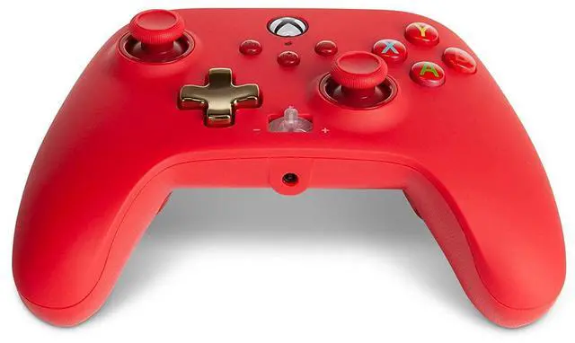 Alt view image 7 of 8 - PowerA Enhanced Wired Controller for Xbox - Red 1518810-01