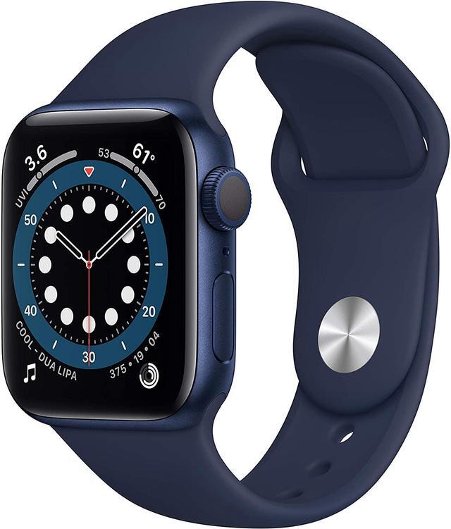 Main image of Apple Watch Gen 6 Series 6 40mm Blue Aluminum - Deep Navy Sport Band MG143LL/A