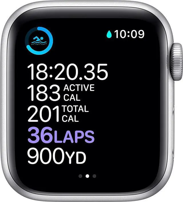 Alt view image 4 of 11 - Apple Watch 40mm Silver Stainless Case with White Sport Band GPS + Cellular M02U3LL/A