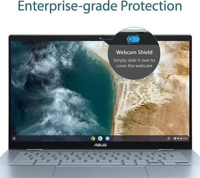 Alt view image 4 of 10 - Asus Chromebook Flip 14", 16GB RAM, 256GB Intel Core i5 1130G7 (11th Gen) - Blue CX5400FMA-DN566T-S