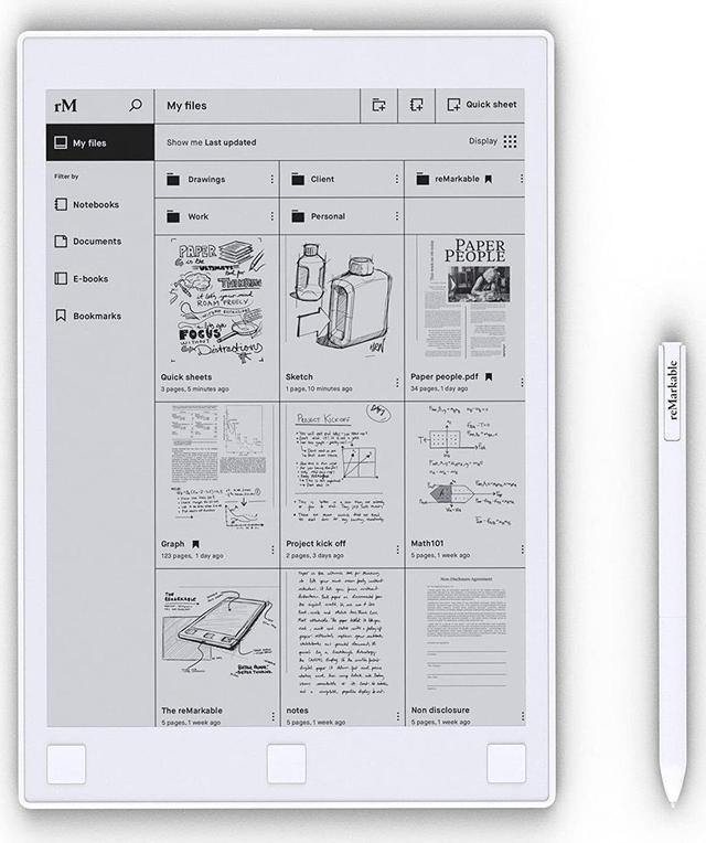 Alt view image 2 of 4 - Remarkable Paper 10.3" Writing Tablet 2nd generation RM110 - White