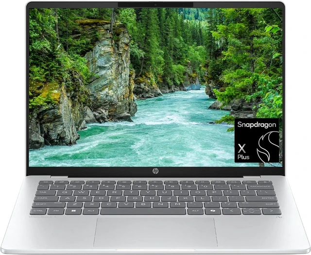 Main image of HP OmniBook 5 14" Touch 2K OLED Snapdragon X Plus X1P-42-100 16GB 512GB SSD - Silver