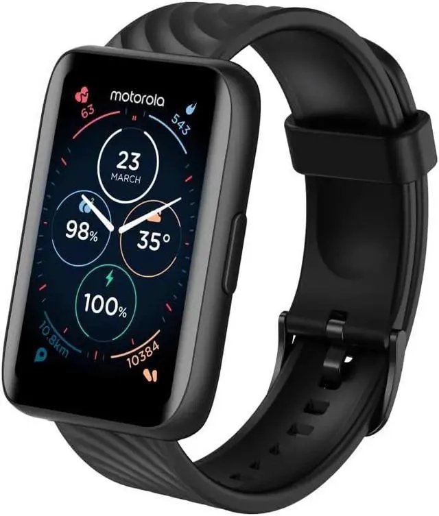 Alt view image 2 of 2 - Motorola Moto 40 Bluetooth Smartwatch - Phantom Black MOSWZ40-PB - Watch Only
