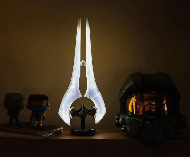 Alt view image 3 of 3 - Ukonic Halo Light-Up Covenant Energy Sword Collectible Desktop Lamp 16293