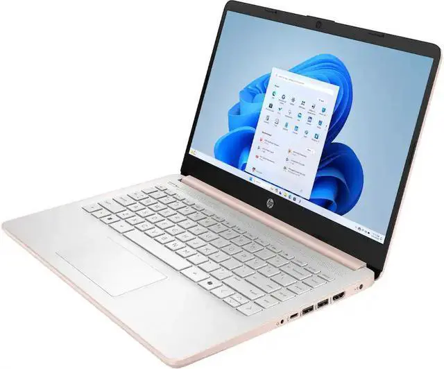 Alt view image 2 of 5 - HP 14" Laptop Intel N150 Processor 4GB Memory 128GB UFS Pale Rose Gold 14-DQ6105DX