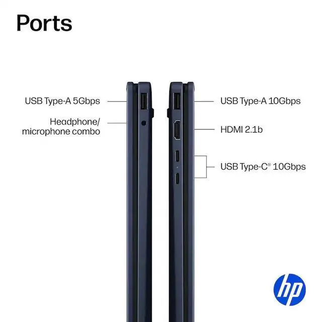 Alt view image 4 of 5 - HP OmniBook X Flip 2n1 14" 2K Touchscreen Intel Core Ultra 7 355 24GB 512GB SSD - Atmospheric Blue 14-KP0023DX