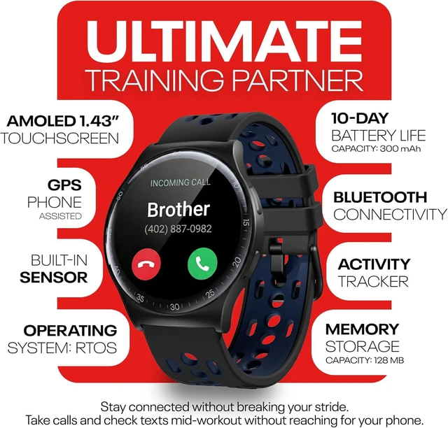 Alt view image 2 of 5 - Reebok Pulse Smartwatch - GPS Fitness Tracker - Midnight Steel RPUS1-GG-US