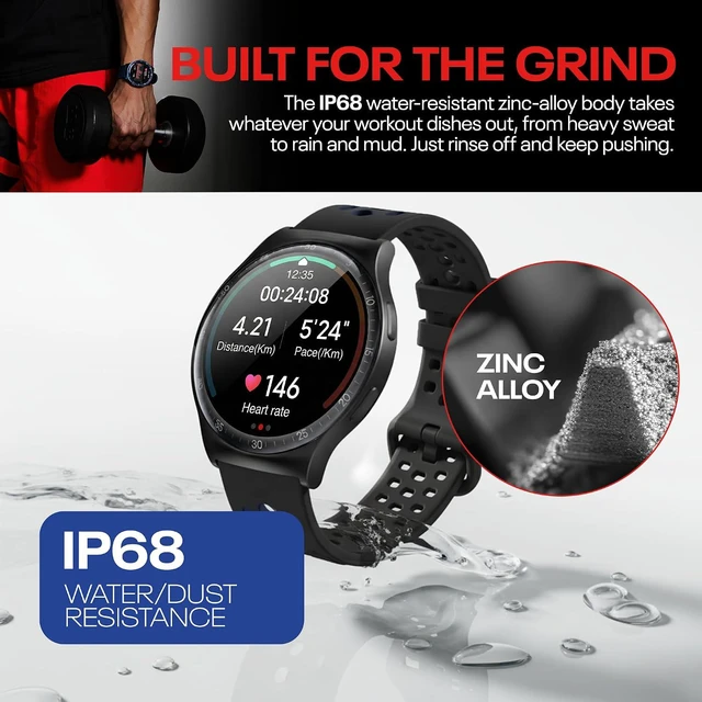 Alt view image 5 of 5 - Reebok Pulse Smartwatch - GPS Fitness Tracker - Midnight Steel RPUS1-GG-US