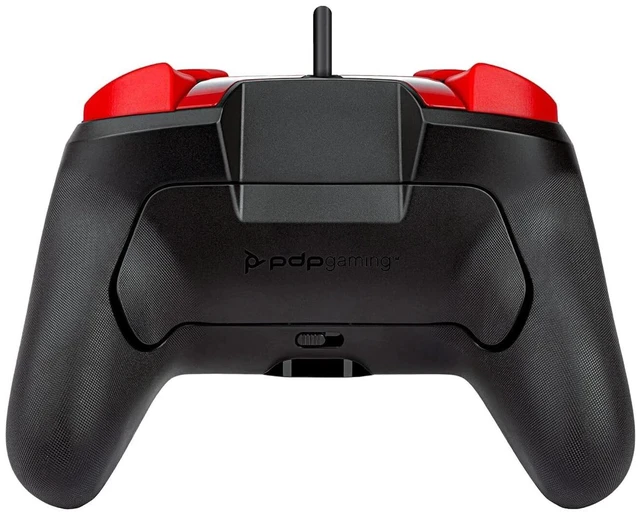 Alt view image 4 of 5 - PDP Gaming Faceoff Deluxe+ Wired - Red/Blue Mario Design - No Addl Joystick
