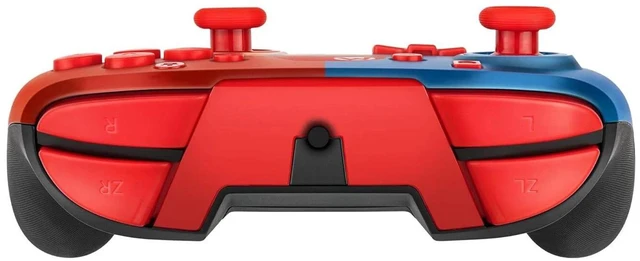 Alt view image 5 of 5 - PDP Gaming Faceoff Deluxe+ Wired - Red/Blue Mario Design - No Addl Joystick