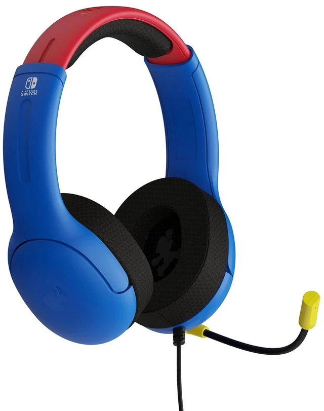 Main image of PDP 500-162-MAR AIRLITE Headset with Mic for Nintendo Switch/ Lite/ OLED - Mario Dash Blue
