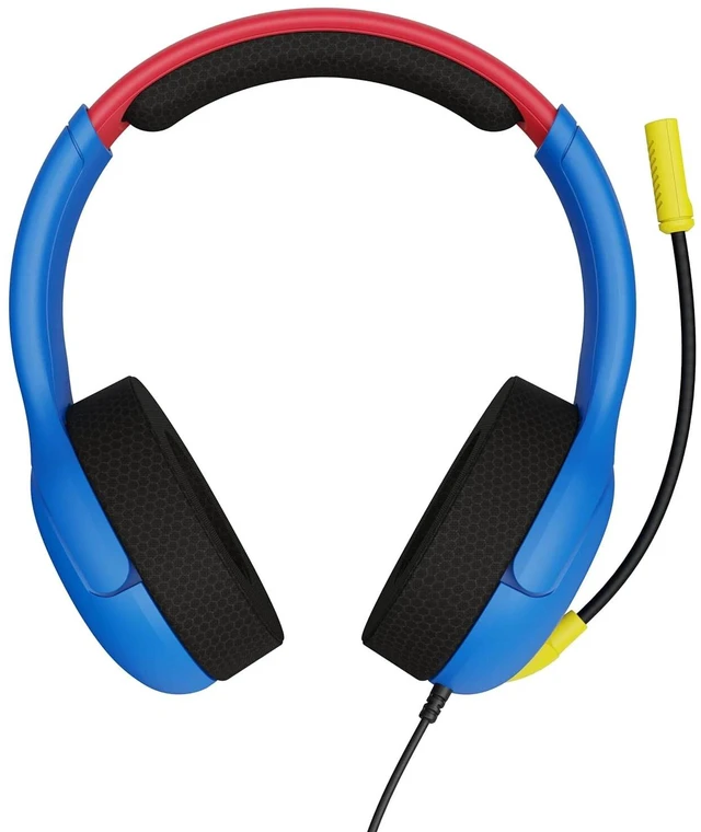 Alt view image 3 of 5 - PDP 500-162-MAR AIRLITE Headset with Mic for Nintendo Switch/ Lite/ OLED - Mario Dash Blue