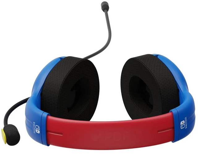 Alt view image 5 of 5 - PDP 500-162-MAR AIRLITE Headset with Mic for Nintendo Switch/ Lite/ OLED - Mario Dash Blue