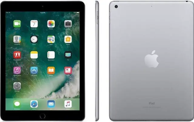 Alt view image 4 of 6 - Apple iPad Tablet - 9.7" - Apple A9 Dual-core (2 Core) 1.85 GHz - 128 GB - iOS 10 - 2048 x 1536 - Retina Display, In-plane Switching (IPS) Technology - Space Gray - 4:3 Aspect Ratio - Wireless LAN ...