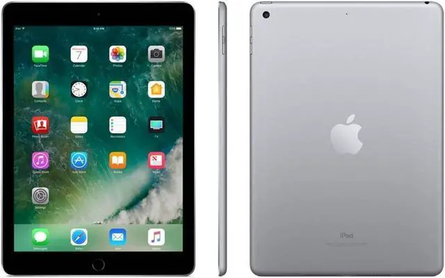 Alt view image 2 of 5 - Apple iPad 5th Gen (2017 Model) MP2F2LL/A Apple A9 Embedded M9 Coprocessor 2GB Memory 32GB Flash Storage 9.7" 2048 x 1536 Tablet PC (Wi-Fi Only) Space Gray