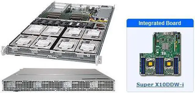 Main image of Supermicro SYS-6018R-TD8 1U Server