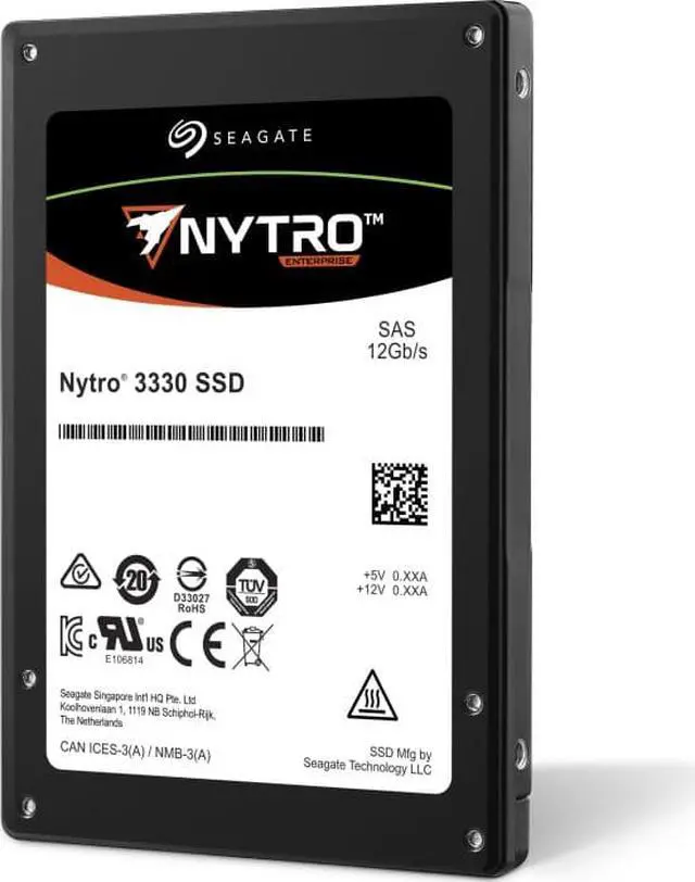Alt view image 2 of 3 - Seagate Nytro 3000 XS1920SE10103 1.92 TB 2.5" Internal Solid State Drive - SAS - 2.05 GB/s Maximum Read Transfer Rate - 1.17 GB/s Maximum Write Transfer Rate