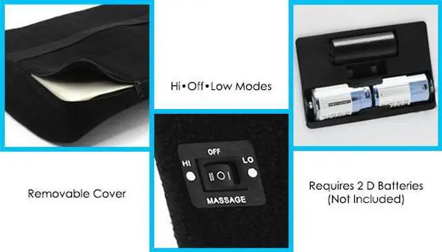 Alt view image 4 of 8 - Back and Lumbar Massage Pillow - 2 Massage Modes