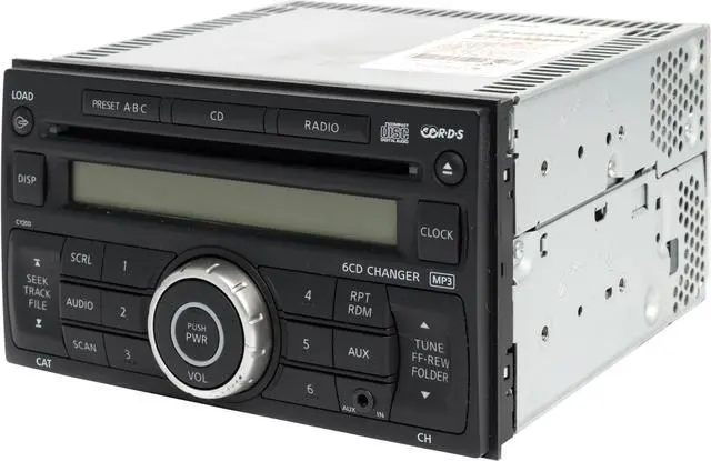 Alt view image 2 of 5 - 2007-09 Nissan Versa AM FM Radio 6 Disc CD Player MP3 28185EM31C Opt CY20D