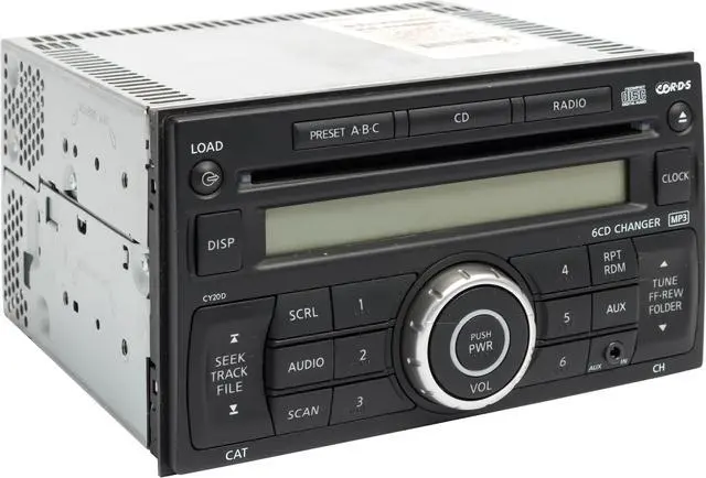 Alt view image 3 of 5 - 2007-09 Nissan Versa AM FM Radio 6 Disc CD Player MP3 28185EM31C Opt CY20D