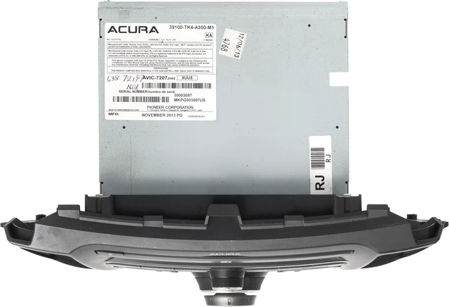 Alt view image 5 of 5 - 2013-14 Acura TL AM FM Radio XM DVD CD MP3 Player 39100-TK4-A340-M1 Option 3PB1