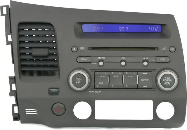 Main image of Honda Civic 2006-11 Radio AM FM CD Player 39100-SNA-A040-M1 Face Code 2AM0