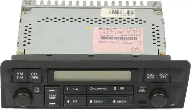 Alt view image 2 of 7 - 2001 2002 2003 2004 2005 Honda Civic AM FM Radio 39100-S5P-A010 1BC1