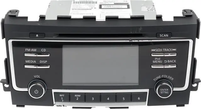 Main image of 2017-18 Nissan Altima AM FM Radio Receiver Single Disc CD MP3 Player 281859HT1A
