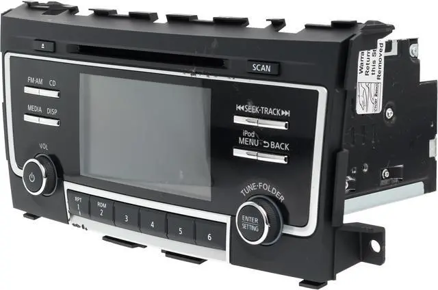 Alt view image 2 of 5 - 2017-18 Nissan Altima AM FM Radio Receiver Single Disc CD MP3 Player 281859HT1A