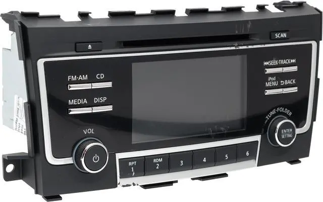 Alt view image 3 of 5 - 2017-18 Nissan Altima AM FM Radio Receiver Single Disc CD MP3 Player 281859HT1A