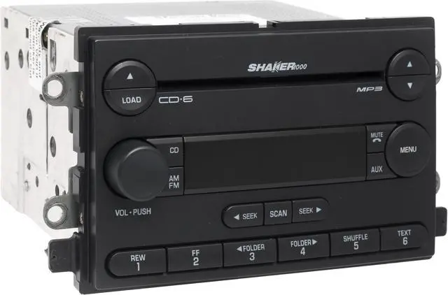 Alt view image 3 of 5 - 2005-2006 Ford Mustang AM FM Radio Receiver 6 Disc CD MP3 Player 5R3T-18C815-JA