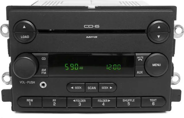 Main image of 2005 Ford Freestyle OEM AM/FM Radio 6 CD Player w Auxiliary Input 5F9T-18C815-HB