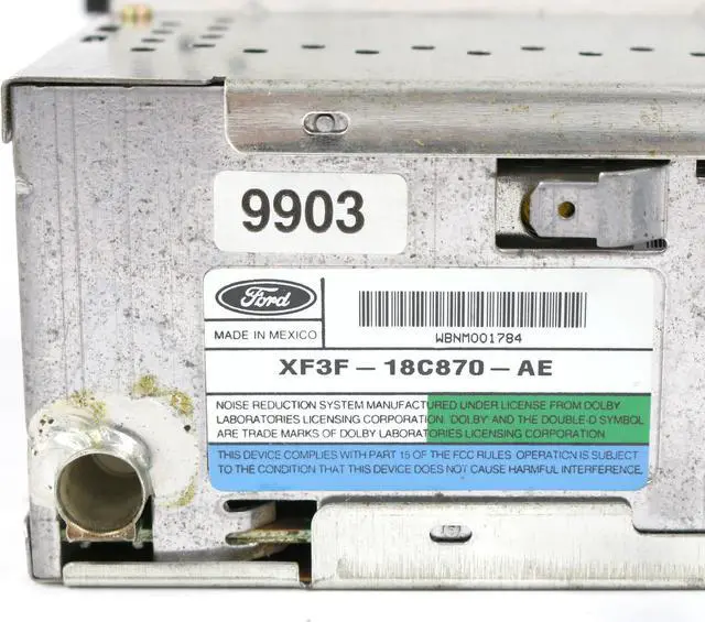 Alt view image 5 of 5 - Lincoln 1999-2002 Continental Radio AM FM Cassette Player - Part XF3F-18C870-AE