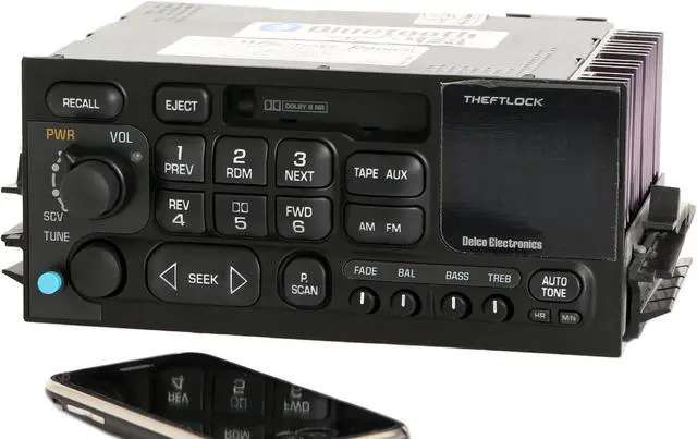 Main image of 1995-2005 Chevy GMC Truck Radio AM FM Cassette Player Upgraded w Bluetooth Music