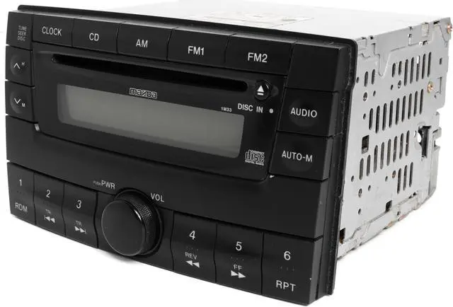 Alt view image 2 of 5 - 2000-2001 Mazda MPV Single OEM Original AM FM CD Radio LC62669R0B Face Code 1M33