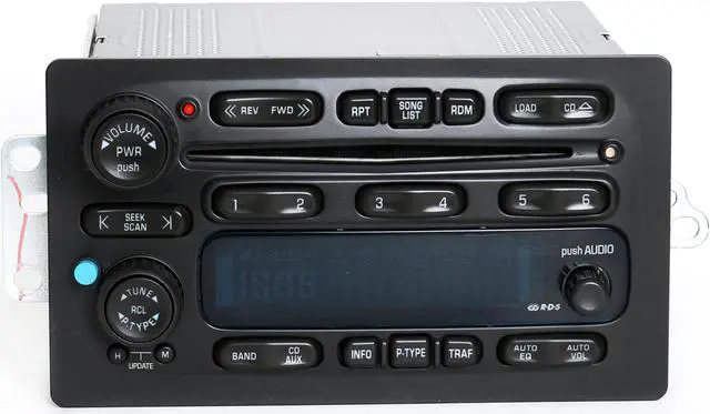 Alt view image 3 of 7 - UNLOCKED GMC Chevy Truck 03-05 Radio AM FM 6 Disc CD w Bluetooth Music 15196055