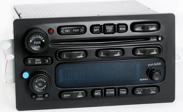 Alt view image 2 of 7 - UNLOCKED GMC Chevy Truck 03-05 Radio AM FM 6 Disc CD w Bluetooth Music 15196055