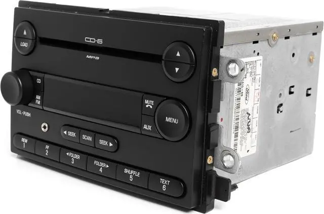 Alt view image 3 of 6 - 2006-2007 Ford Five Hundred Montego AM FM 6 CD Radio w Aux Input 6G1T-18C815-BB