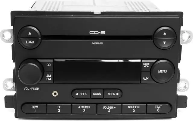 Alt view image 2 of 6 - 2006-2007 Ford Five Hundred Montego AM FM 6 CD Radio w Aux Input 6G1T-18C815-BB