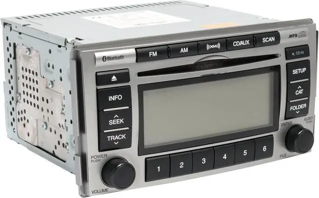 Alt view image 3 of 5 - 2010-2012 OEM Hyundai Santa Fe AM FM Radio CD Satellite Capable 96180-0W500BS