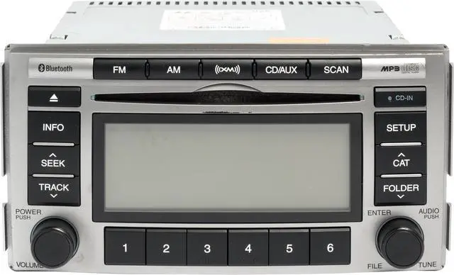 Main image of 2010-2012 OEM Hyundai Santa Fe AM FM Radio CD Satellite Capable 96180-0W500BS