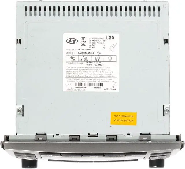 Alt view image 5 of 5 - 2010-2012 OEM Hyundai Santa Fe AM FM Radio CD Satellite Capable 96180-0W500BS
