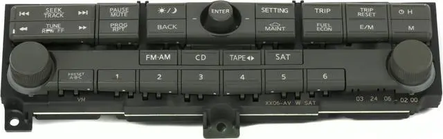 Main image of 2006 Nissan Maxima Radio Front Dash Control Panel 28395ZK00B OEM