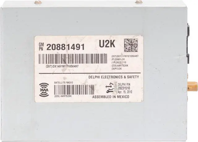 Main image of 2012-2015 Chevrolet Captiva Sport Satellite Radio Receiver Part Number 20881491