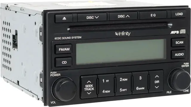 Alt view image 3 of 5 - 2007-2008 Hyundai Tiburon AM FM Radio Receiver 6 Disc CD Player Part 96195-2C150