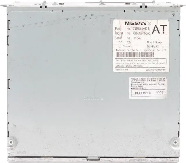 Alt view image 5 of 5 - 2008-2009 Infiniti G37 AM FM Radio Receiver and Single Disc CD Player 25915JK62B