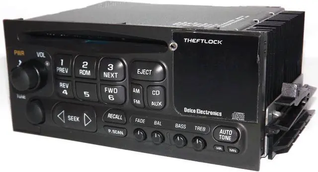 Main image of GM Delco OEM 95-05 Chevy Truck Radio CD Player 3.5mm Aux iPod mp3 Input in Face