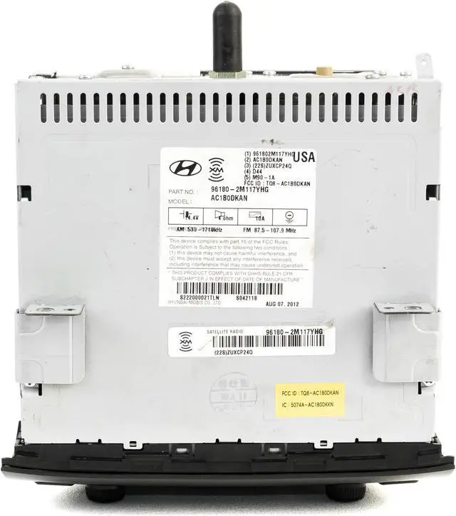 Alt view image 5 of 5 - 13 Hyundai Genesis AM FM CD Player Radio w XM and BT Capabilities 96180-2M117YHG