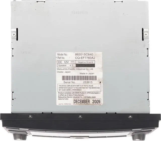 Alt view image 5 of 5 - 2009-13 Subaru Forester AMFM 6CD MP3 Player Face Code PP644U6 Part ID 86201SC640